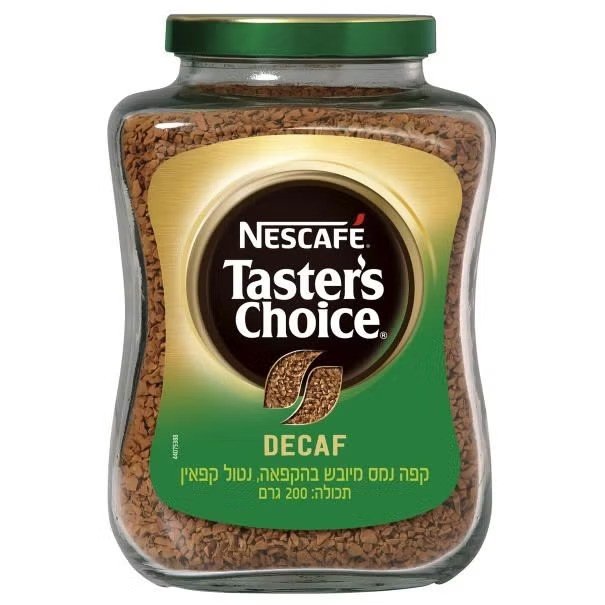 נסקפה טייסטרס צ'ויס נטול קפאין 200 גרם